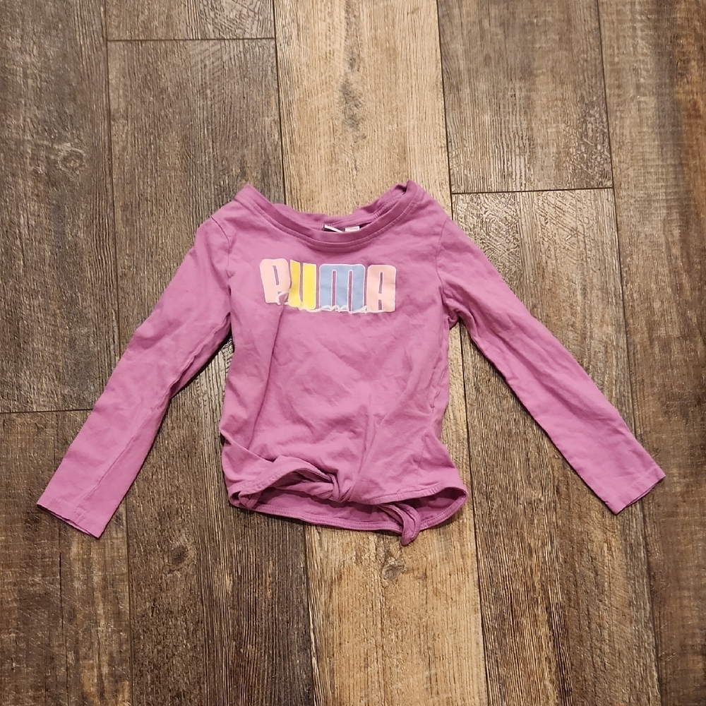 PUMA Kids Long Sleeve Shirt in Purple